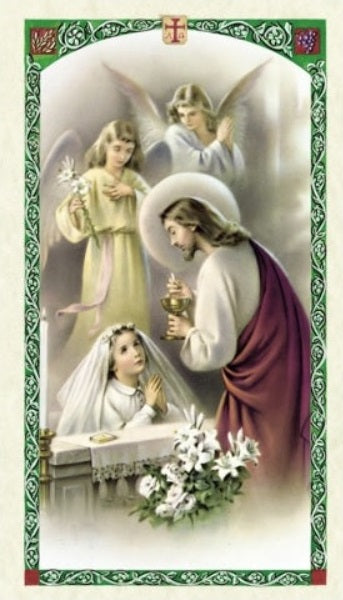 Communion Prayer Holy Prayer Card Laminated (MORE STYLES)