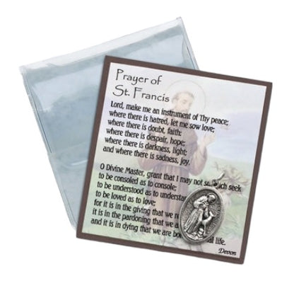 Saint Francis Prayer and Pendant