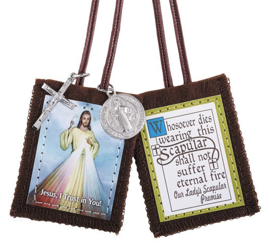 Divine Mercy Scapular with Medals
