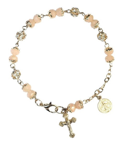 Saint Benedict Medal with Cross Bracelet (MORE COLORS)