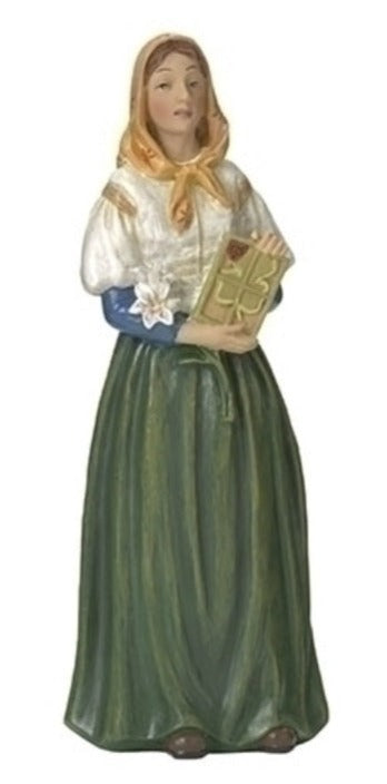 3.75" Saint Dymphna Statue with Prayer Card