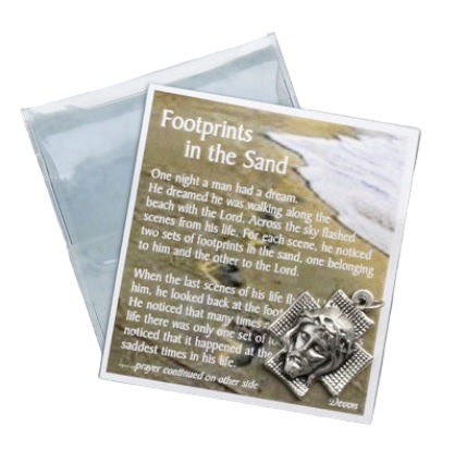 Footprints Prayer and Pendant