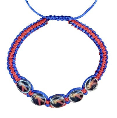 Divine Mercy 5 Medal Cord Bracelet (MORE COLORS)