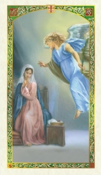 Novena to Archangel Gabriel Holy Prayer Card Laminated (ENGLISH/SPANISH)