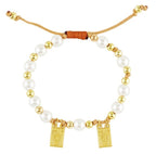 Gold Plated Scapular Cord Bracelet