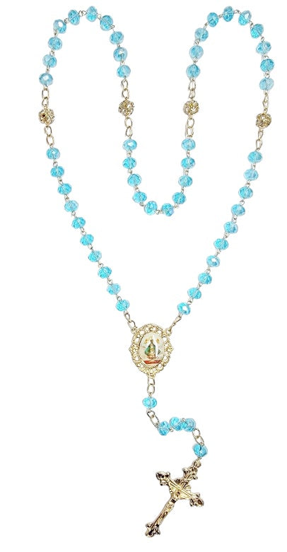 Our Lady of San Juan Crystal Rosary (MORE COLORS)