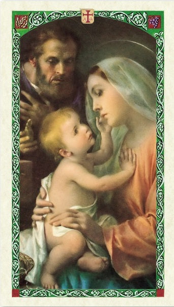 Prayer For the Families Holy Prayer Card Laminated (ENGLISH/SPANISH)