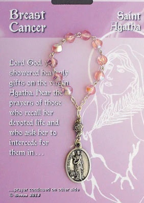 Breast Cancer One Decade Rosary / Saint Agatha