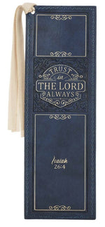 Trust the Lord Always Faux Leather Bookmark