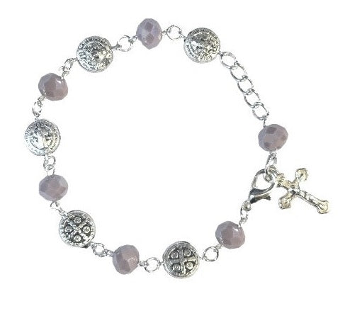 Saint Benedict Medal Rosary Bracelet (MORE COLORS)