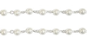 Miraculous Pearl Crystal Rosary