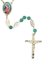 Immaculate Heart of Mary Marbleized Rosary