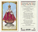 Infant of Prague Novena Prayer Holy Prayer Card Laminated (ENGLISH/SPANISH)