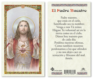 The Lord's Prayer Holy Prayer Card Laminated (ENGLISH/SPANISH)