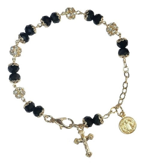 Saint Benedict Medal with Cross Bracelet (MORE COLORS)
