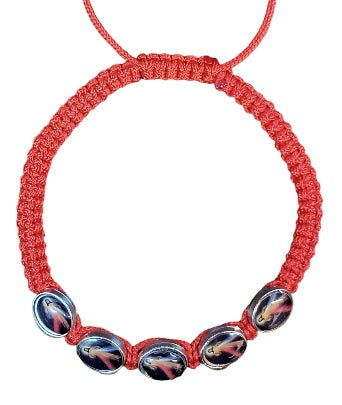 Divine Mercy 5 Medal Cord Bracelet (MORE COLORS)