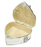 Heart Shaped Wedding Box with Bow and Coins