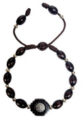 Saint Benedict Wood Cord Bracelet
