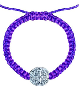 Saint Benedict Medal Cord Bracelet (MORE COLORS)