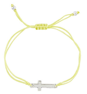 Colored Cord Cross Bracelet (MORE COLORS)