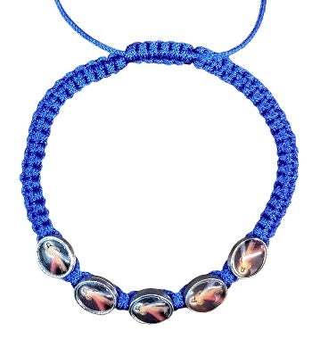 Divine Mercy 5 Medal Cord Bracelet (MORE COLORS)