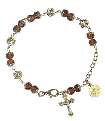 Saint Benedict Medal with Cross Bracelet (MORE COLORS)