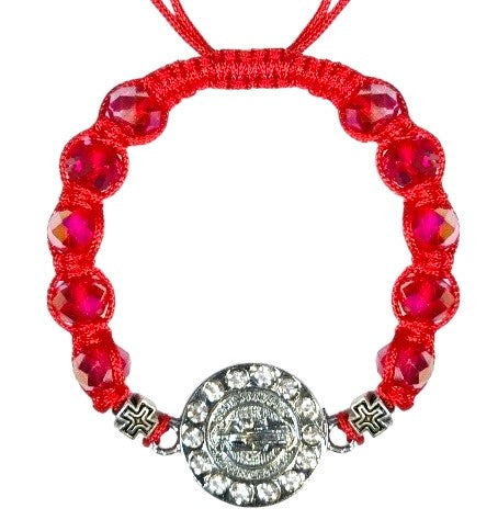 Saint Benedict Medal Cord Bracelet (MORE COLORS)