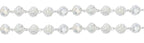 10mm Silver Clear Crystal Wedding Lasso