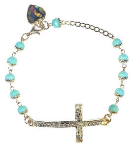 Our Lady of Guadalupe with Cross Bracelet (MORE COLORS)