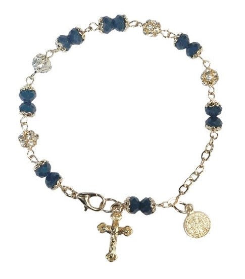 Saint Benedict Medal with Cross Bracelet (MORE COLORS)