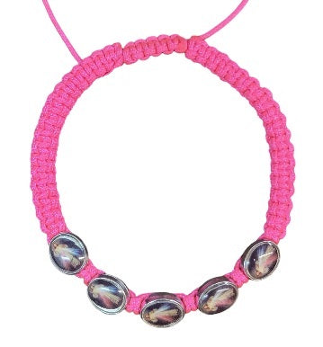 Divine Mercy 5 Medal Cord Bracelet (MORE COLORS)