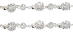 Silver Crystal Bead Wedding Rosary