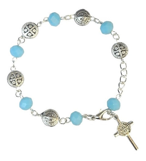 Saint Benedict Medal Rosary Bracelet (MORE COLORS)