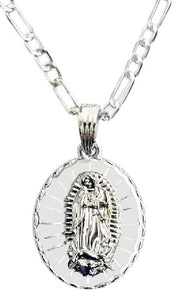 24" Our Lady of Guadalupe Necklace