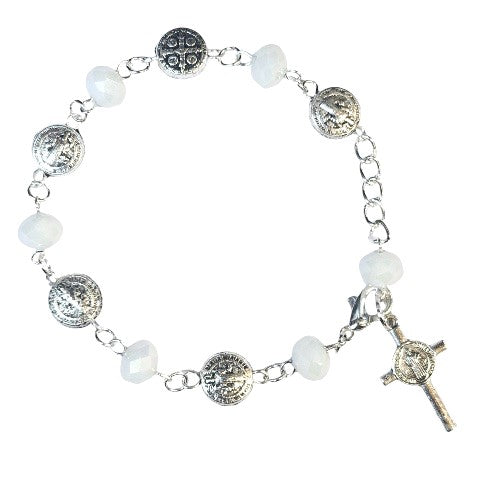 Saint Benedict Medal Rosary Bracelet (MORE COLORS)