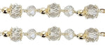 Gold Crystal Bead Wedding Rosary