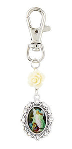 Floral Devotional Charm Clip (MORE SAINTS)