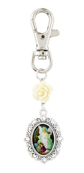 Floral Devotional Charm Clip (MORE SAINTS)