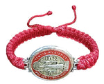 Saint Benedict Large Medal Cord Bracelet (MORE COLORS)