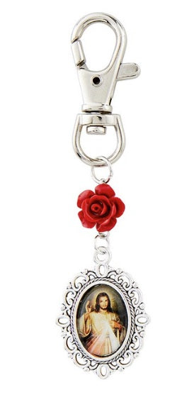 Floral Devotional Charm Clip (MORE SAINTS)