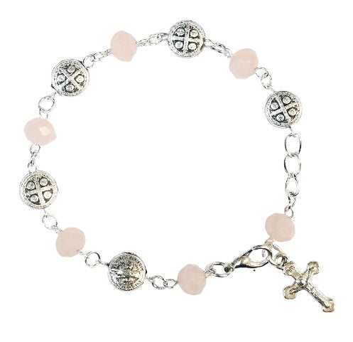 Saint Benedict Medal Rosary Bracelet (MORE COLORS)