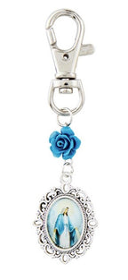 Floral Devotional Charm Clip (MORE SAINTS)