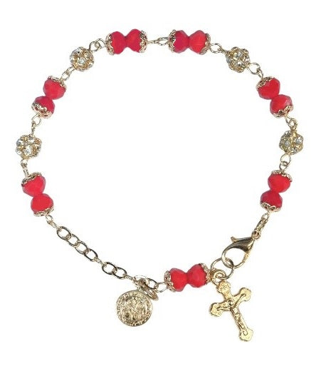 Saint Benedict Medal with Cross Bracelet (MORE COLORS)