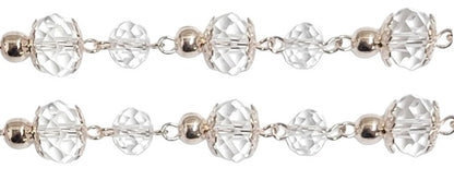 Rose Gold Crystal Bead Wedding Rosary