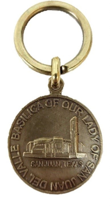 Our Lady of San Juan Gold Tone Key Chain