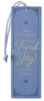 I Will Choose to Find Joy Faux Leather Bookmark