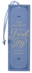 I Will Choose to Find Joy Faux Leather Bookmark