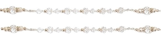 Rose Gold Crystal Bead Wedding Rosary