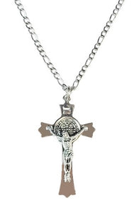 24" Saint Benedict Crucifix Necklace