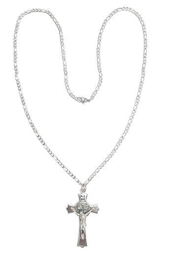 24" Saint Benedict Crucifix Necklace